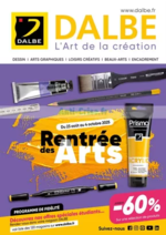 Prospectus Dalbe : Rentrée Des Arts