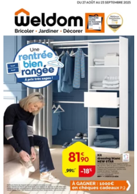 Prospectus Weldom SEURRE : Une rentrée bien rangée