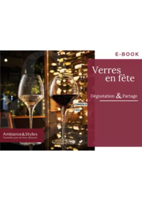 Prospectus Ambiance & styles  SAVERNE 43 Grand Rue : Verres en fête
