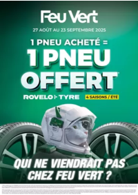 Prospectus Feu Vert TRANS-EN-PROVENCE : 1 pneu acheté = 1 pneu offert