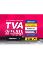 Prospectus Profil + : TVA OFFERTE POUR L'ACHAT DE PNEUS* !