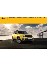 Prospectus Jeep Laxou : RENEGADE E-HYBRID ALTITUDE 1.5 TURBO T4 130 CH BVR7