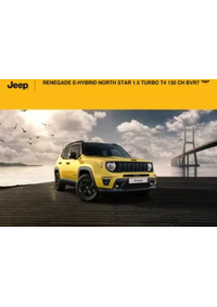 Prospectus Jeep Vert-Saint-Denis : RENEGADE E-HYBRID NORTH STAR 1.5 TURBO T4 130 CH BVR7