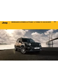 Prospectus Jeep La Ravoire : RENEGADE E-HYBRID ALTITUDE 1.5 TURBO T4 130 CH BVR7