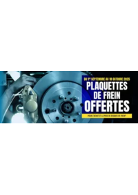 Prospectus Top Garage GARAGE ROUSSEAU THIERRY : PLAQUETTES DE FREIN OFFERTES