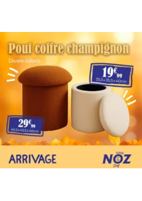 Prospectus Noz Olonne sur Mer : Pouf coffre champignon