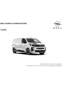 Prospectus Distributeur OPEL SA SAINT-JUST AUTO SAINT-JUST : Opel Vivaro