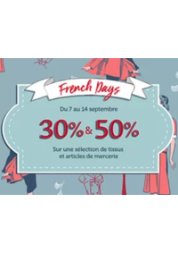 Prospectus Mondial Tissus BERGERAC : French days