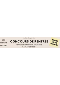 Prospectus Jacqueline Riu SAINTES : Tentez votre chance !