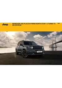 Prospectus Jeep La Ravoire : RENEGADE 4XE PLUG IN HYBRID NORTH STAR 1.3 TURBO T4 240 CH BVA6
