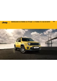 Prospectus Jeep Nice : RENEGADE E-HYBRID ALTITUDE 1.5 TURBO T4 130 CH BVR7