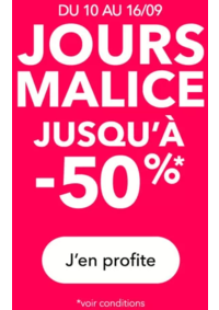 Prospectus Grain de Malice Logelbach Wintzenheim : SOLDES jusqu'à -50 %