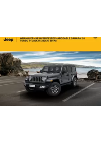 Prospectus Jeep Saint-Etienne : WRANGLER 4XE HYBRIDE RECHARGEABLE SAHARA 2.0 TURBO T4 280KW (380CH) BVA8