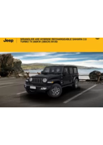 Prospectus Jeep : WRANGLER 4XE HYBRIDE RECHARGEABLE SAHARA 2.0 TURBO T4 280KW (380CH) BVA8