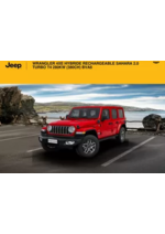 Prospectus Jeep : WRANGLER 4XE HYBRIDE RECHARGEABLE SAHARA 2.0 TURBO T4 280KW (380CH) BVA8