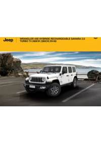 Prospectus Jeep Franois : WRANGLER 4XE HYBRIDE RECHARGEABLE SAHARA 2.0 TURBO T4 280KW (380CH) BVA8