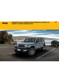Prospectus Jeep Laxou : WRANGLER 4XE HYBRIDE RECHARGEABLE SAHARA 2.0 TURBO T4 280KW (380CH) BVA8