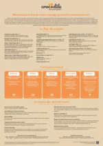 Promos et remises  : Carte menu - Automne '25