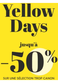 Prospectus Jennyfer HAGUENAU : Yellow days -50%