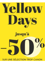 Promos et remises  : Yellow days -50%