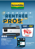 Prospectus Bureau Vallée : LA RENTRÉE DES PROS