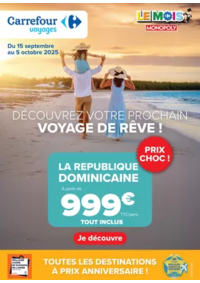 Prospectus Carrefour Drive BREUILLET : VOYAGES À PRIX ANNIVERSAIRE !
