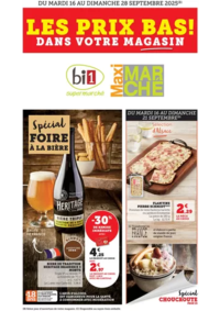 Prospectus bi1 SEURRE : LES PRIX BAS!