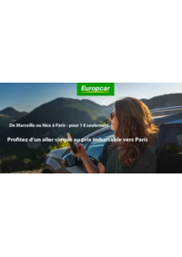 Prospectus Europcar MONTBELIARD : Profitez d’un aller simple au prix imbattable vers Paris