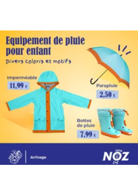 Prospectus Noz Sablé sur Sarthe : Parapluie 2.50€, Bottes 7.99€