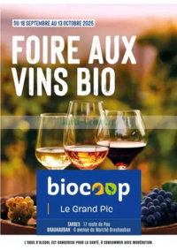 Prospectus Biocoop BAGNOLS SUR CEZE : Foire aux vins bio
