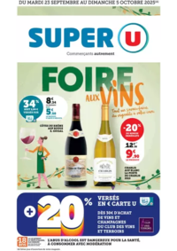 Prospectus Super U BOULOIRE : Foire aux Vins d'Automne
