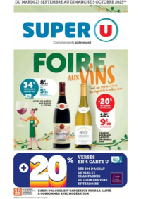 Prospectus Super U BIVIERS : Foire aux Vins d'Automne