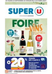 Prospectus Super U PLOBANNALEC : Foire aux Vins d'Automne