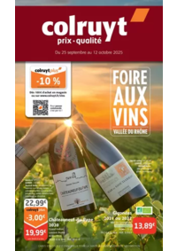 Prospectus Colruyt : FOIRE AUX VINS JURA VALLÉE DU RHÔNE