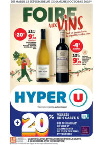 Prospectus Hyper U : Foire aux Vins d'Automne