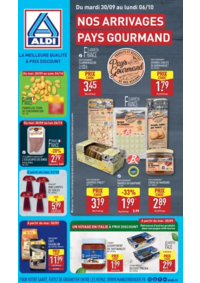 Prospectus Aldi Goussainville : Nos arrivages pays gourmand