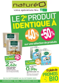 Prospectus NaturéO Orchies : LE 2º PRODUIT IDENTIQUE A -40% -50% sur une sélection de produits