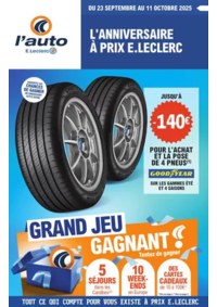 Prospectus L'auto E.Leclerc SAINT AUNES : JEU ANNIVERSAIRE