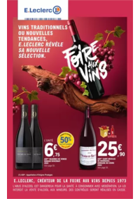 Prospectus E.Leclerc RUFFEC : FOIRE AUX VINS - MIXTE