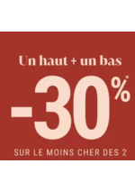 Prospectus Bréal : 1 haut + 1 bas = -30%* sur le moins cher des 2 femme