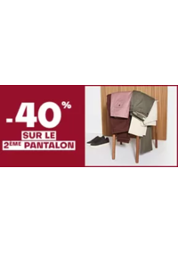 Prospectus Jules FAYET : -40% sur le 2ème pantalon