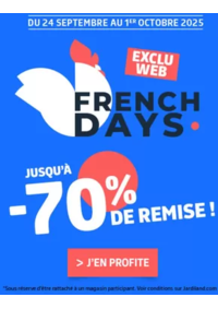 Prospectus Jardiland TRIGNAC : French days