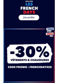 Prospectus Intersport STRASBOURG 10 rue du 22 novembre : Les French Days, -30% avec le code FRENCHDAY25