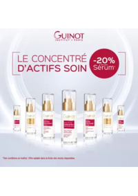 Prospectus Guinot BAGNOLET : Offre exclusive sur votre Sérum
