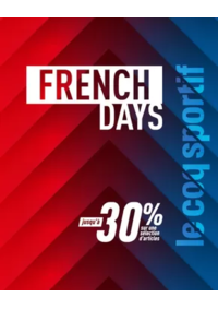 Prospectus Le Coq Sportif PARIS 1 Rue Montmartre : French days