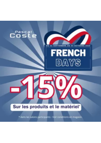 Prospectus Pascal Coste La Seyne-sur-Mer Intermarché : LES FRENCH DAYS SONT DE RETOUR !