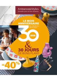 Prospectus AMBIANCE & STYLES ST GREGOIRE : Le mois anniversaire