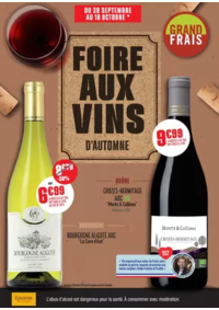 Prospectus Grand Frais Pierre-Bénite : Foire aux vins Automne 2025