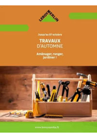 Prospectus Leroy Merlin Puilboreau : TRAVAUX D'AUTOMNE
