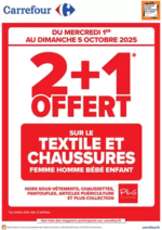 Prospectus Cora : A SAISIR, 2+1 OFFERT SUR LE TEXTILE !